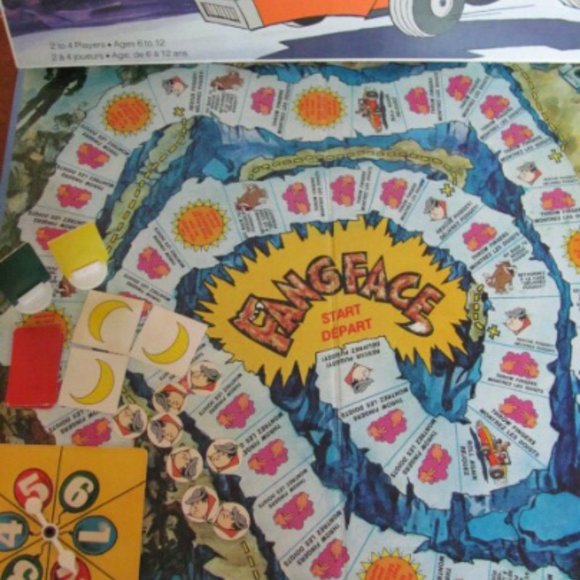 70's "FangFace" - Werefolf Game - 2-4 players - Ages 6 - 12 - Picture 2 of 5